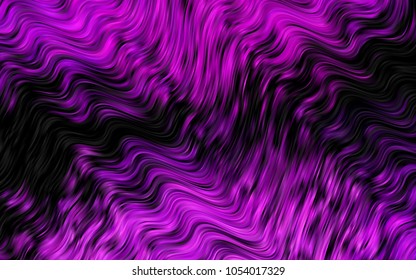 Dark Purple vector background with lava shapes. Colorful abstract illustration with gradient lines. The template for cell phone backgrounds.