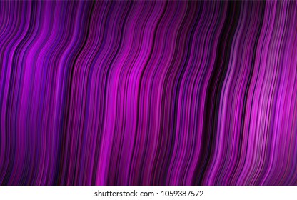 Dark Purple vector background with lava shapes. Modern gradient abstract illustration with bandy lines. Marble style for your business design.