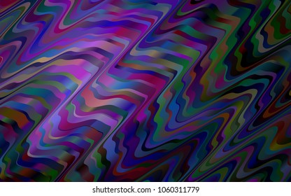 Dark Purple vector background with lava shapes. Geometric illustration in marble style with gradient.  A completely new template for your business design.