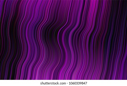 Dark Purple vector background with lava shapes. Colorful abstract illustration with gradient lines. A completely new template for your business design.