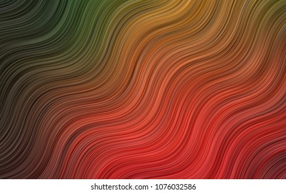 Dark Purple vector background with lava shapes. Shining illustration, which consist of blurred lines, circles. The best blurred design for your business.