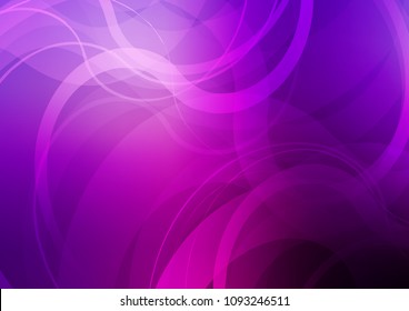 Dark Purple vector background with lava shapes. Glitter abstract illustration with wry lines. A completely new template for your business design.
