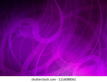 Dark Purple vector background with lava shapes. An elegant bright illustration with gradient. Pattern for your business design.