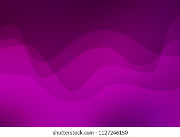 Dark Purple vector background with lava shapes. A vague circumflex abstract illustration with gradient. The template for cell phone backgrounds.