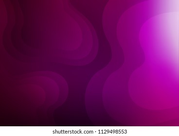 Dark Purple vector background with lava shapes. Colorful illustration in abstract marble style with gradient. A completely new marble design for your business.