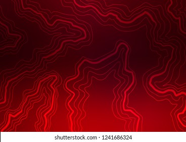 Dark Purple vector background with lava shapes. Shining illustration, which consist of blurred lines, circles. Brand new design for your ads, poster, banner.