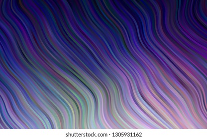 Dark Purple vector background with lava shapes. Creative illustration in halftone marble style with gradient. A completely new marble design for your business.