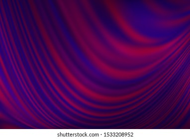 Dark Purple vector background with lava shapes. Modern gradient abstract illustration with bandy lines. A completely new marble design for your business.