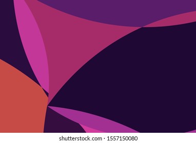 Dark Purple vector background with lava shapes. Shining crooked illustration in marble style. Pattern for your business design.