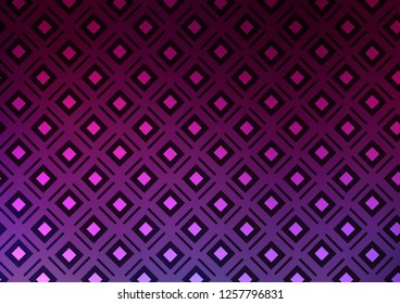Dark Purple vector background with lines, rhombuses. Colorful decorative design in simple style with lines, rhombuses. Pattern for websites, landing pages.