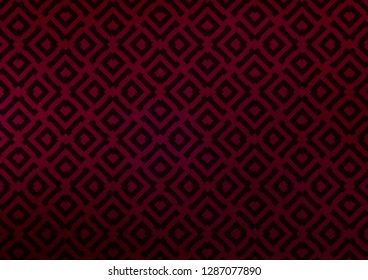 Dark Purple vector background with lines, rhombuses. Shining colorful illustration with lines, rectangles. Pattern for websites, landing pages.