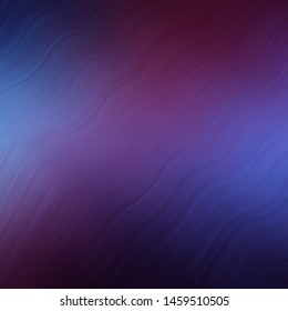 Dark Purple vector background with lines. Illustration in halftone style with gradient curves. Pattern for busines booklets, leaflets