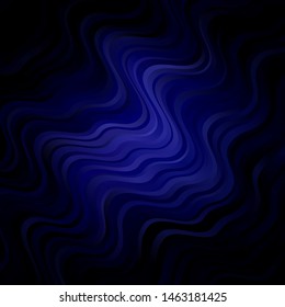 Dark Purple vector background with lines. Gradient illustration in simple style with bows. Template for cellphones.