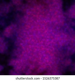 Dark Purple vector background with lines, triangles. Abstract gradient design with colorful triangles. Template for wallpapers.