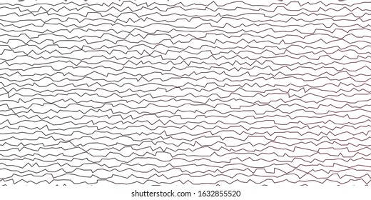Dark Purple vector background with lines. Brand new colorful illustration with bent lines. Pattern for commercials, ads.