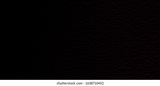Dark Purple vector background with lines. Brand new colorful illustration with bent lines. Pattern for commercials, ads.