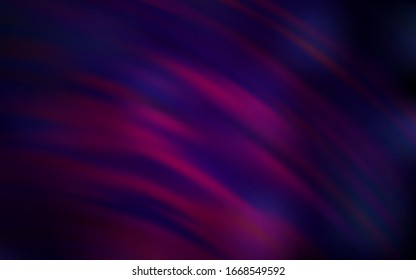 Dark Purple vector background with lines. Colorful abstract illustration with gradient lines. A completely new design for your business.