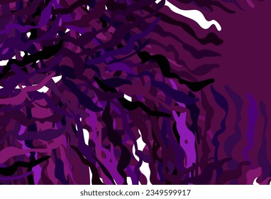 Dark Purple vector background with lines. A circumflex abstract illustration with gradient. Background for cell phone screens.