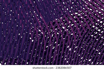 Dark Purple vector background with lines. A circumflex abstract illustration with gradient. Simple template for your design.
