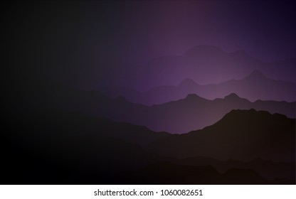 Dark Purple vector background with liquid shapes. Creative geometric illustration in mountain style with gradient. A new texture for your  ad, booklets, leaflets.