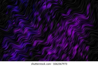 Dark Purple vector background with liquid shapes. Colorful illustration in abstract marble style with gradient. Pattern for your business design.