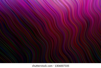 Dark Purple vector background with liquid shapes. Creative illustration in halftone marble style with gradient. Brand new design for your ads, poster, banner.