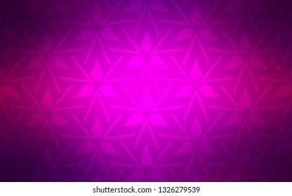 Dark Purple vector background with polygonal style. Abstract gradient illustration with triangles. Pattern for websites.