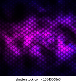 Dark Purple vector background in polygonal style. Modern design with rectangles in abstract style. Template for cellphones.