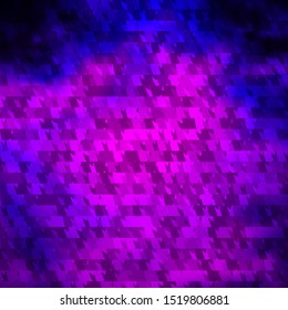 Dark Purple vector background with polygonal style. Triangles on abstract background with colorful gradient. Template for wallpapers.