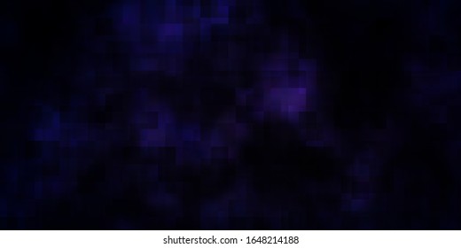 Fondo vector púrpura oscuro en estilo poligonal. Ilustración de degradado abstracta con rectángulos. Mejor diseño para tu anuncio, afiche, banner.