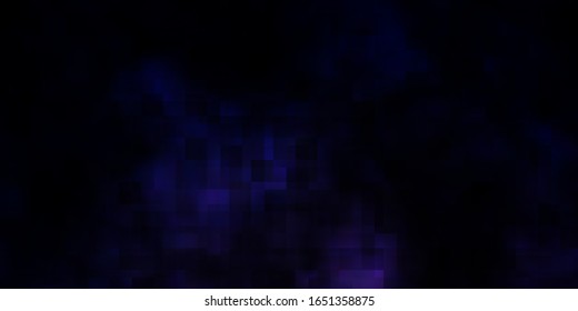 Dark Purple vector background in polygonal style. Abstract gradient illustration with rectangles. Best design for your ad, poster, banner.