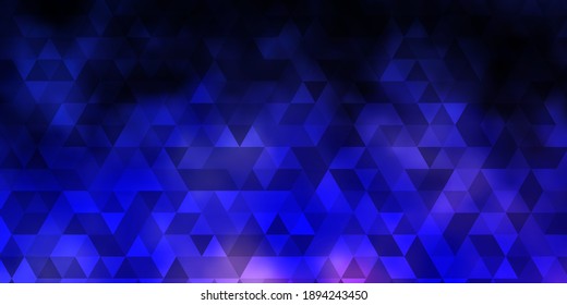 Fondo vector púrpura oscuro con estilo poligonal. Triángulos sobre fondo abstracto con gradiente colorido. Patrón para comerciales.