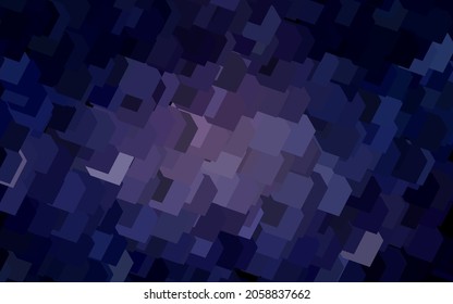 Fondo vector púrpura oscuro en estilo poligonal. Ilustración abstracta moderna con rectángulos coloridos. Mejor diseño para tu anuncio, afiche, banner.