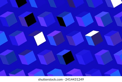 Dark Purple vector background in polygonal style. Abstract gradient illustration with rectangles. Pattern for busines ad, booklets, leaflets