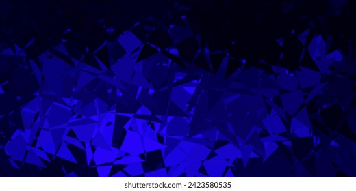 Fondo vector púrpura oscuro con formas poligonales. Ilustración de material web con triángulos abstractos coloridos. Iniciar diseño para el insperarión.