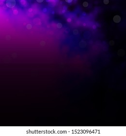 Dark Purple vector background with spots. Colorful illustration with gradient dots in nature style. New template for a brand book.