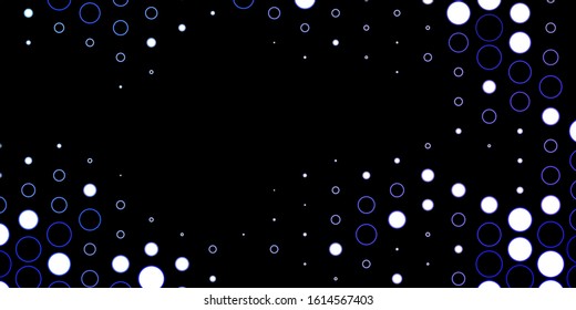 Dark Purple vector background with spots. Colorful illustration with gradient dots in nature style. Pattern for business ads.
