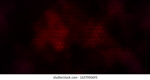 Dark Purple vector background with spots. Illustration with set of shining colorful abstract spheres. Pattern for booklets, leaflets.