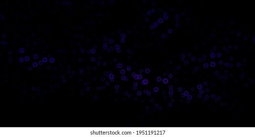 Dark purple vector background with spots. Abstract decorative design in gradient style with bubbles. Design for posters, banners.