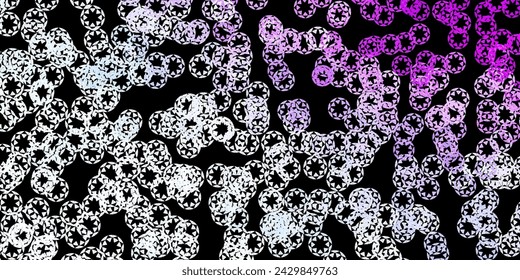 Fondo vectorial púrpura oscuro con manchas. Diseño decorativo abstracto en estilo degradado con burbujas. Nueva plantilla para un libro de marca.