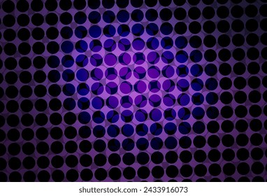 Dark Purple vector background with spots. Abstract illustration with colored bubbles in nature style. Design for poster, banner of websites.