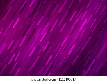 Dark Purple vector background with straight lines. Decorative shining illustration with lines on abstract template. Best design for your ad, poster, banner.