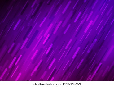 Dark Purple vector background with straight lines. Shining colored illustration with narrow lines. Smart design for your business advert.