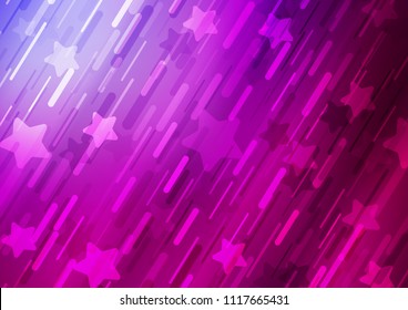 Dark Purple vector background with straight lines. Decorative shining illustration with lines on abstract template. Best design for your ad, poster, banner.