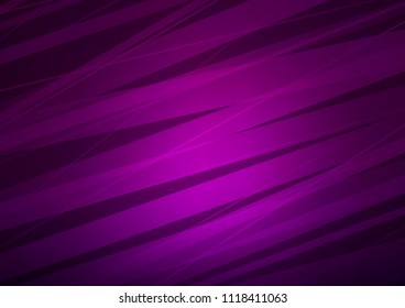 Dark Purple vector background with straight lines. Blurred decorative design in simple style with lines. Best design for your ad, poster, banner.