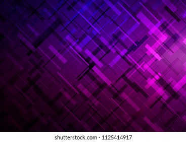 Dark Purple vector background with straight lines. Modern geometrical abstract illustration with staves. Best design for your ad, poster, banner.