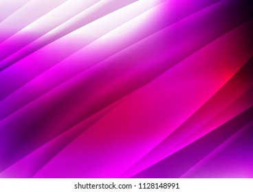 Dark Purple vector background with straight lines. Shining colored illustration with narrow lines. Smart design for your business advert.