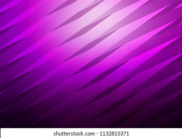 Dark Purple vector background with straight lines. Decorative shining illustration with lines on abstract template. The template can be used as a background.