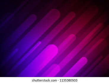 Dark Purple vector background with straight lines. Glitter abstract illustration with colored sticks. The pattern can be used for busines ad, booklets, leaflets