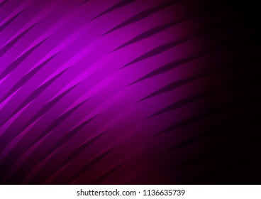 Dark Purple vector background with straight lines. Shining colored illustration with narrow lines. Best design for your ad, poster, banner.